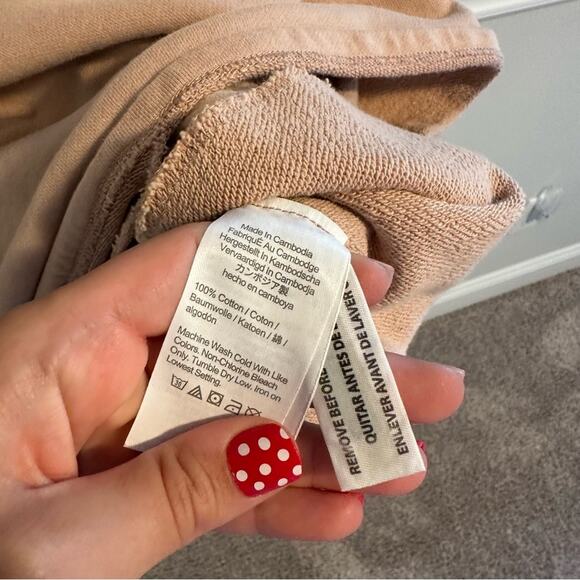 J. Crew Cotton Rose Pink Tunic Half Zip Sweatshirt w Pockets Medium - Picture 8 of 10